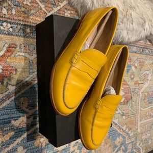 J. Crew Mustard Yellow Penny Loafer 8